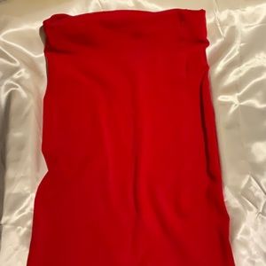 Express Red Midi Skirt